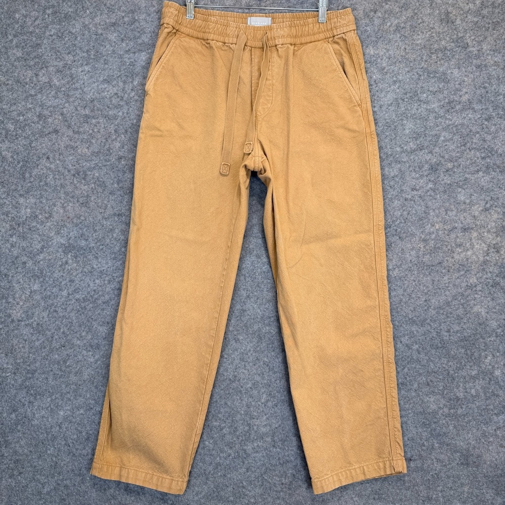 Everlane Organic Heavy Twill Pants Mens Medium Relaxed Heavyweight Stretch Brown